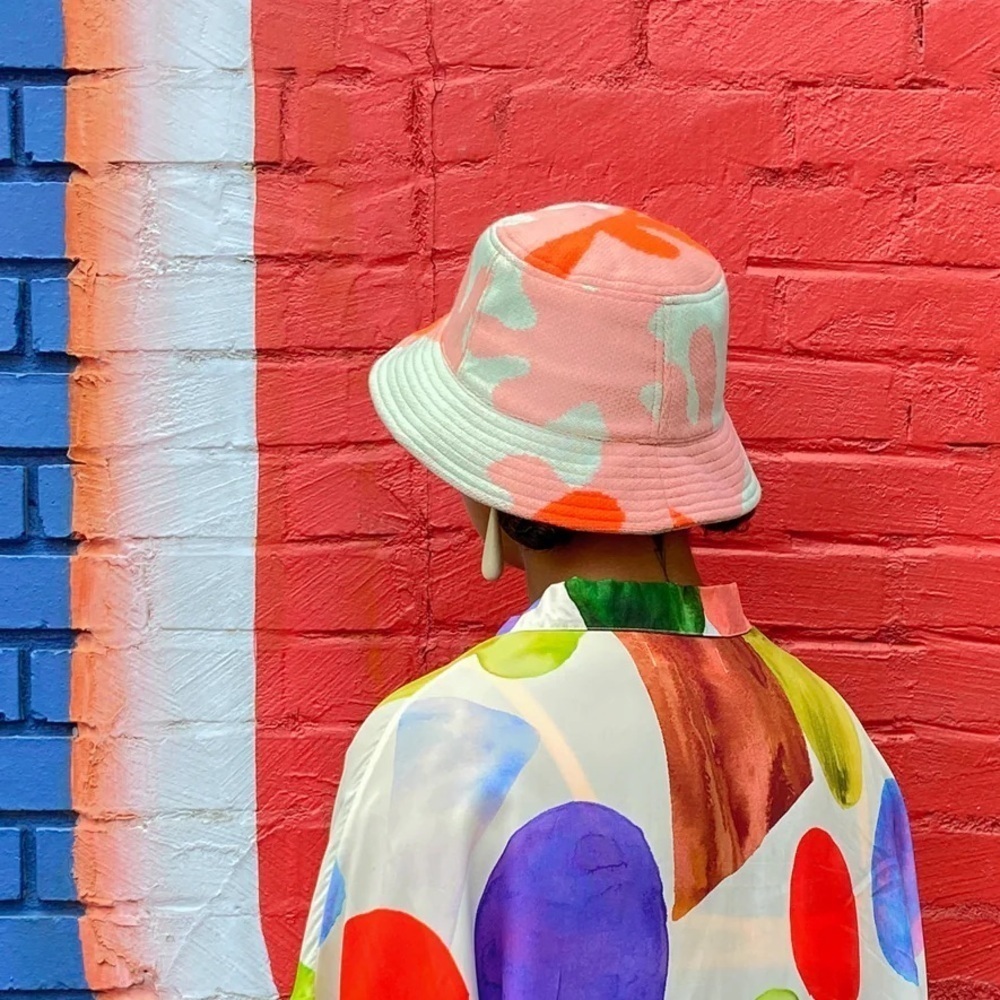 VERLOOP x Michelle Norris Camo Knit Bucket Hat
 O/S